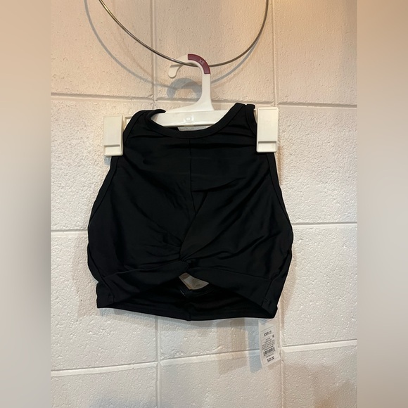 Shade & Shore Other - Shade & Shore Black Sleeveless Twist Front swim Top size xs(0-2)